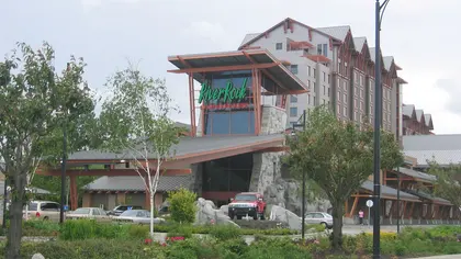 River Rock Casino Resort, the building seen from outside